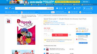 
                            11. Speak Now Level 1 - Student Book And Access Card Pack | Tiki.vn