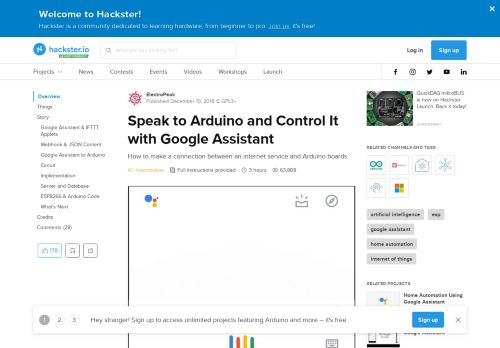 
                            9. Speak to Arduino and Control It with Google Assistant - Hackster.io