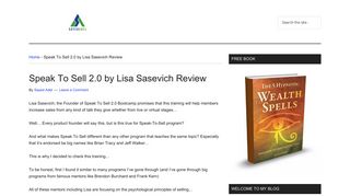 
                            11. Speak To Sell 2.0 by Lisa Sasevich | Review of 2018 Edition