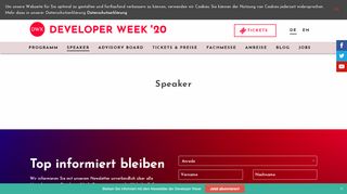 
                            8. Speaker - Developer Week