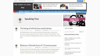 
                            5. Speaking Tree Blog - Times of India Blog