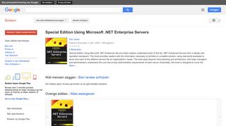 
                            9. Special Edition Using Microsoft .NET Enterprise Servers