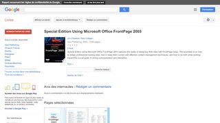 
                            10. Special Edition Using Microsoft Office FrontPage 2003