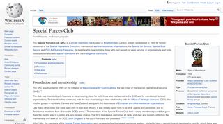 
                            6. Special Forces Club - Wikipedia