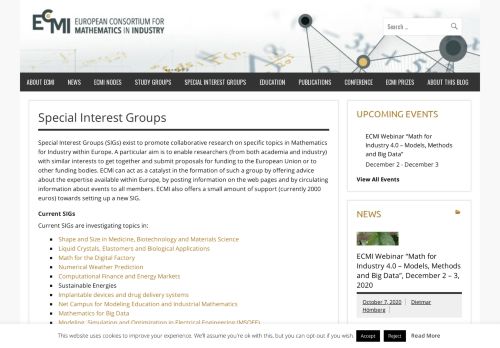 
                            5. Special Interest Groups – ECMI