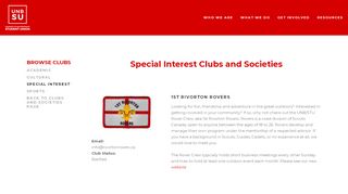 
                            8. Special Interest — UNB Student Union