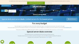 
                            10. Special server deals | WorldStream