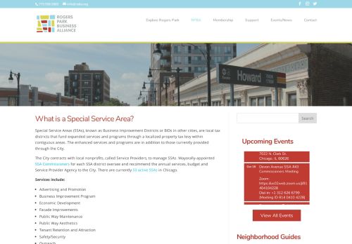 
                            12. Special Service Areas - Rogers Park Business Alliance
