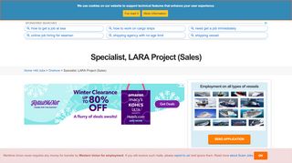 
                            8. Specialist, LARA Project (Sales) at APL Limited - Maritime Union