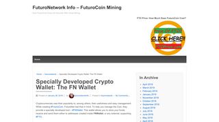 
                            7. Specially Developed Crypto Wallet: The FN Wallet – FuturoNetwork ...