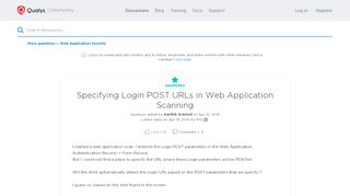 
                            13. Specifying Login POST URLs in Web Application S... | Qualys ...