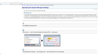 
                            4. Specifying the System Manager Settings - Canon imageRUNNER ...