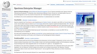 
                            8. Spectrum Enterprise Manager – Wikipedia