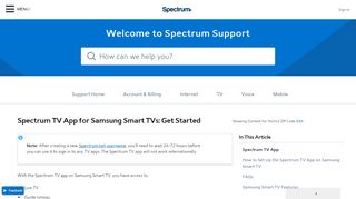 
                            10. Spectrum TV App for Samsung Smart TVs: Get Started ... - Spectrum.net