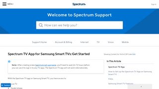 
                            12. Spectrum TV App for Samsung Smart TVs - Spectrum.net