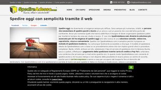 
                            2. Spedire oggi tramite il web - SpedireAdesso.com