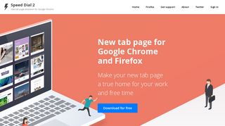 
                            2. Speed Dial 2: New tab page extension for Google Chrome and Firefox