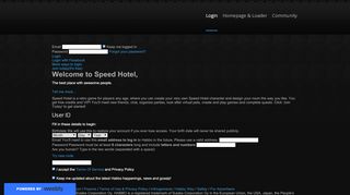 
                            5. Speed Hotel - Login