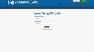 
                            1. SpeedGauge Login