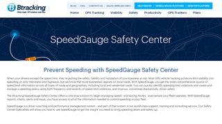 
                            8. SpeedGauge Safety Center - GPS Tracking | Btracking