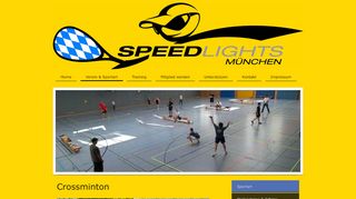 
                            9. SpeedLights München e.V. - Crossminton für alle - Sportart