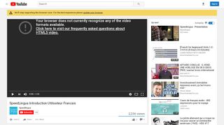 
                            7. SpeedLingua Introduction Utilisateur Francais - YouTube
