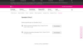 
                            4. Speedport Entry 2 - Telekom