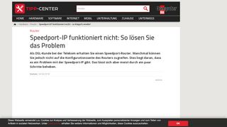 
                            3. Speedport-IP funktioniert nicht – so klappt's wieder! | TippCenter