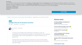 
                            13. Speedport Neo am O2 Anschluss einrichten | O₂ Community