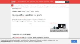 
                            7. Speedport Neo einrichten - so geht's - CHIP