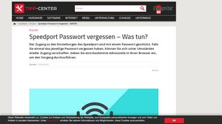
                            1. Speedport Passwort vergessen – Abhilfe | TippCenter