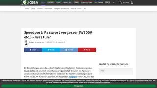 
                            13. Speedport: Passwort vergessen (W700V etc.) – was tun? – GIGA