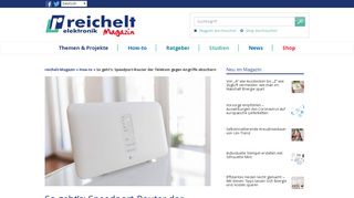 
                            10. Speedport-Router der Telekom sichern: So geht's | reichelt.de