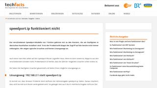 
                            4. speedport.ip funktioniert nicht - Anleitung von Experten - Techfacts