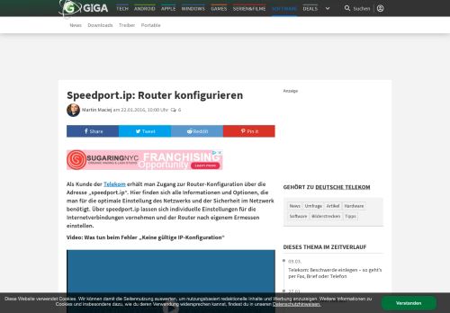 
                            10. Speedport.ip: Router konfigurieren – GIGA