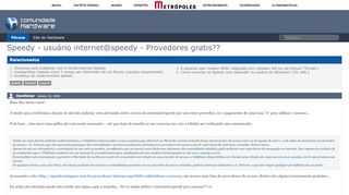 
                            12. Speedy - usuário internet@speedy - Provedores ... - Hardware.com.br