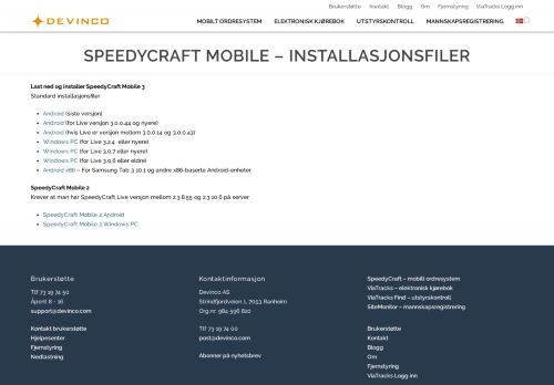 
                            1. SpeedyCraft Mobile - alle versjoner - Devinco AS