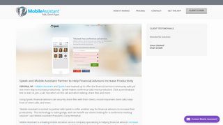 
                            8. Speek and Mobile Assistant Partner to Help Financial Advisors ...