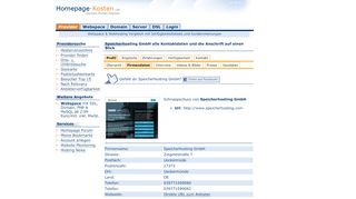 
                            9. Speicherhosting GmbH Kontaktdaten & Anschrift - Homepage-Kosten.de