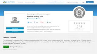 
                            10. speicherhosting.com Bewertungen und Kundenmeinungen ...