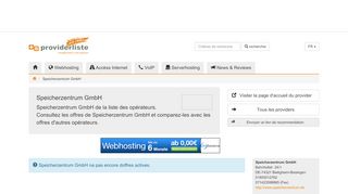 
                            7. Speicherzentrum GmbH en comparison d'hébergement Web et ...