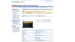 
                            4. speicherzentrum.de Kontaktdaten & Anschrift - Homepage-Kosten.de