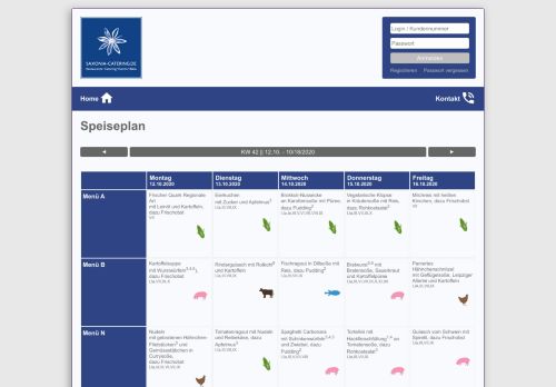 
                            8. Speiseplan - Saxonia-Catering Ost GmbH