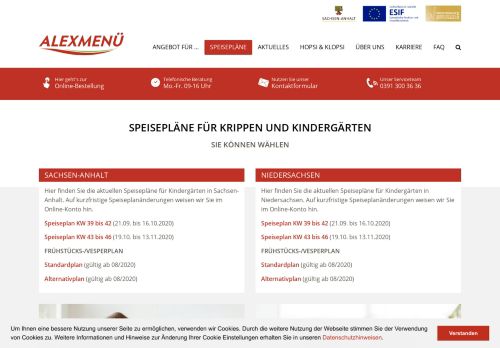 
                            3. Speisepläne Kindergarten | ALEXMENÜ GmbH & Co. KG