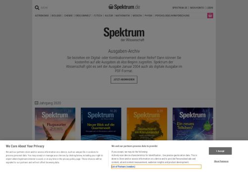 
                            1. Spektrum der Wissenschaft Ausgaben-Archiv