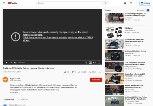 
                            11. Spektrum DX6 / DX6e Battery Upgrade [Deutsch German] - YouTube