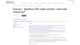 
                            12. Spektrum RC radio control - channels mixed up? - Qualcomm ...