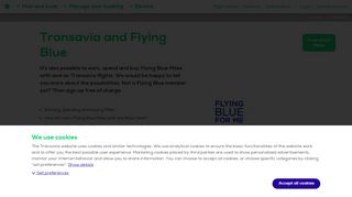 
                            7. Spend and earn Flying Blue Miles at Transavia