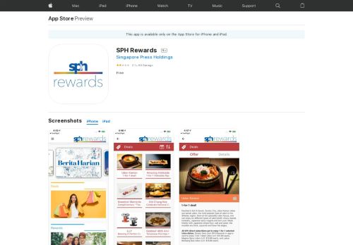 
                            5. SPH Rewards on the App Store - iTunes - Apple