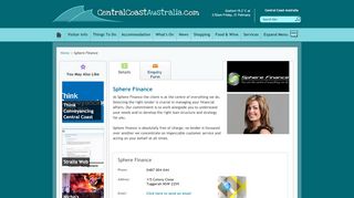 
                            11. Sphere Finance - Central Coast Australia